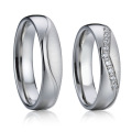 Korean High Quality Couple Rings, Silver Jewelry Diamond Wedding Ring